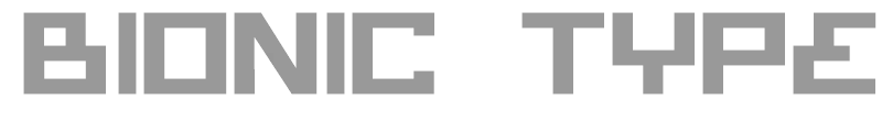 Bionic Type Expanded Bold