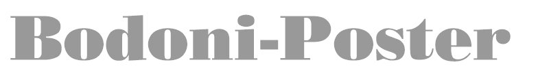 Bodoni-Poster