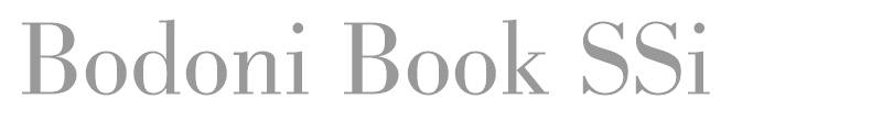Bodoni Book SSi