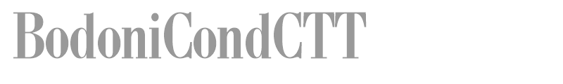 BodoniCondCTT