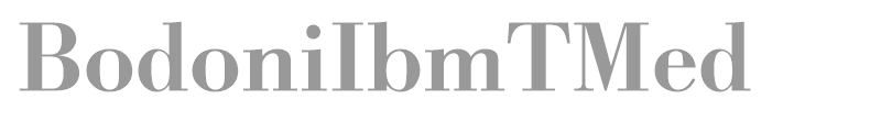 BodoniIbmTMed