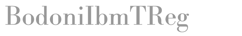BodoniIbmTReg