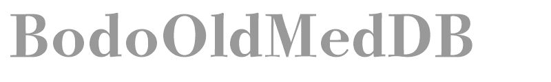 BodoOldMedDB