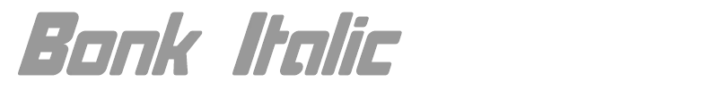 Bonk Italic