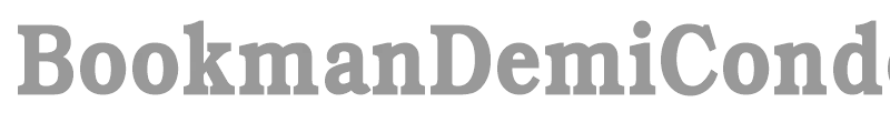 BookmanDemiCondensed