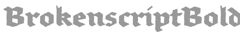 BrokenscriptBoldRough