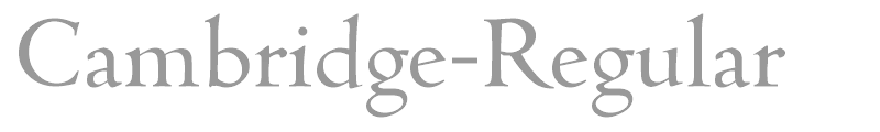 Cambridge-Bold