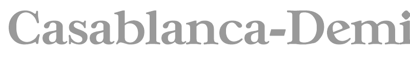 Casablanca-DemiBold