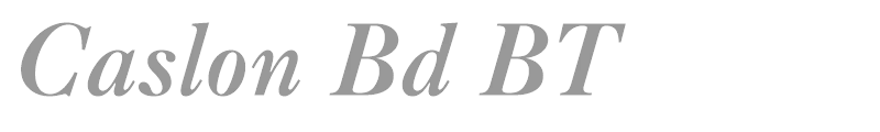 Caslon Bd BT