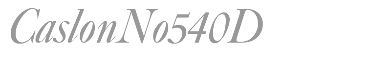 CaslonNo540D