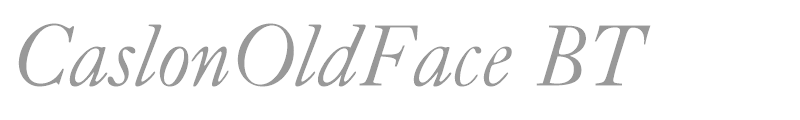 CaslonOldFace BT
