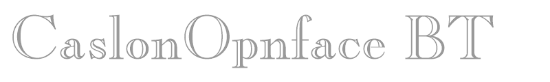 CaslonOpnface BT