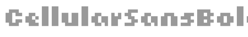 CellularSansBold
