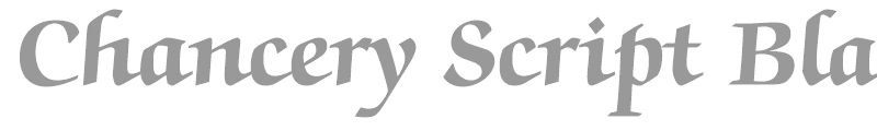 Chancery Script Black SSi