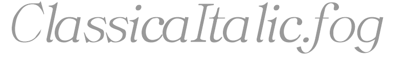 ClassicaItalic.fog