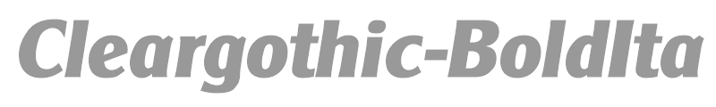 Cleargothic-BoldIta