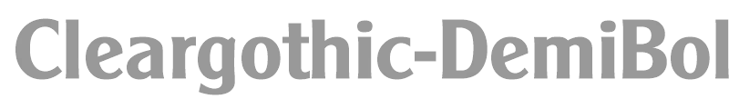 Cleargothic-DemiBold