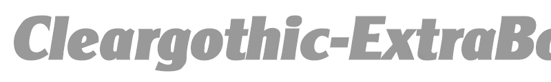 Cleargothic-ExtraBoldIta