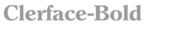 Clerface-Bold