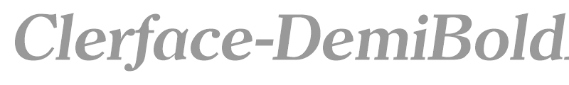 Clerface-DemiBoldIta