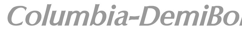 Columbia-DemiBoldIta