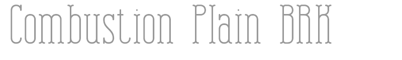 Combustion Plain BRK