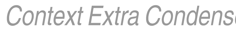 Context Extra Condensed SSi