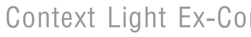 Context Light Ex-Condensed SSi