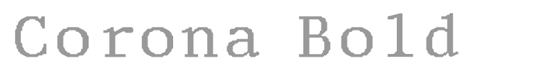 Corona Bold