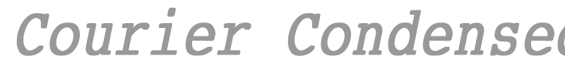 Courier Condensed