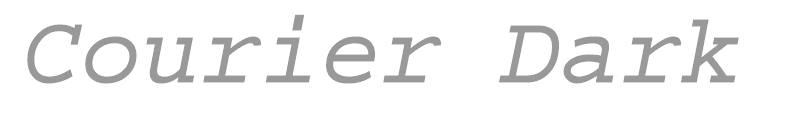 Courier Dark