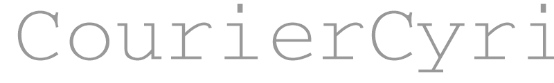 CourierCyrillic