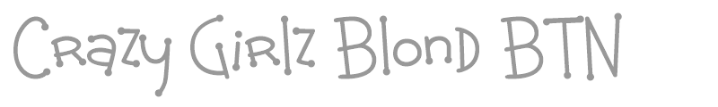 Crazy Girlz Blond BTN