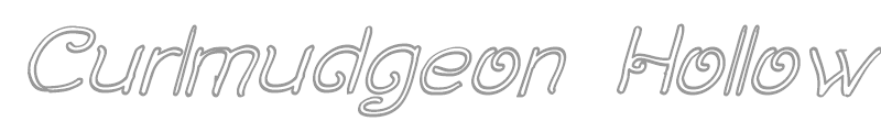 Curlmudgeon Hollow Italic