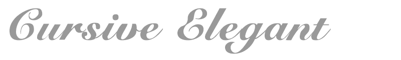 Cursive Elegant