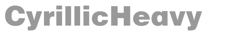CyrillicHeavy