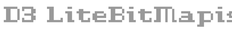 D3 LiteBitMapism Bold-Selif