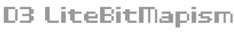 D3 LiteBitMapism Bold