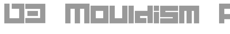 D3 Mouldism Alphabet