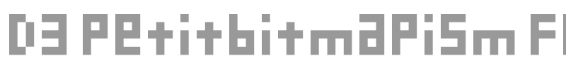 D3 Petitbitmapism Flat