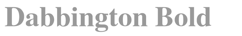 Dabbington Bold