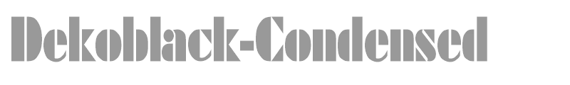 Dekoblack-Condensed
