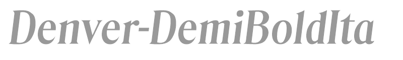 Denver-DemiBoldIta