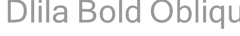 Dlila Bold Oblique