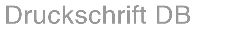 Druckschrift DB
