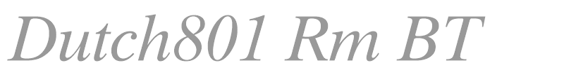 Dutch801 Rm BT
