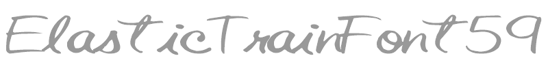 ElasticTrainFont59