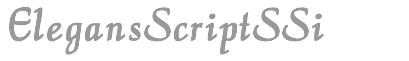 Elegans Script SSi