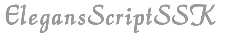 ElegansScriptSSK