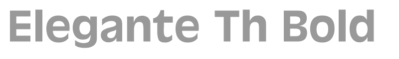 Elegante Th Bold